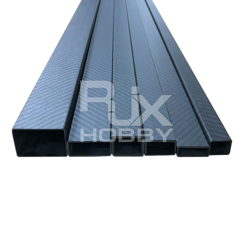 RJX 1pcs Rectangular carbon fiber pipe