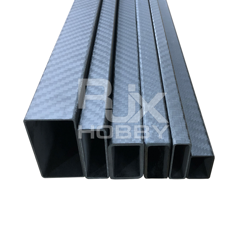 RJX 1pcs Rectangular carbon fiber pipe