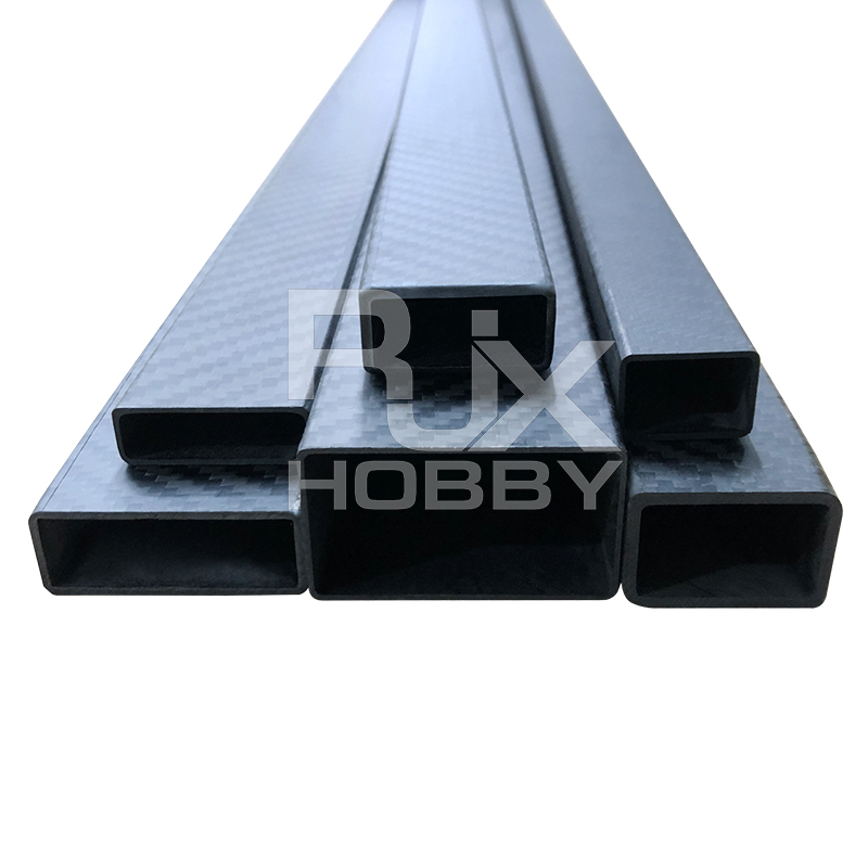 RJX 1pcs Rectangular carbon fiber pipe