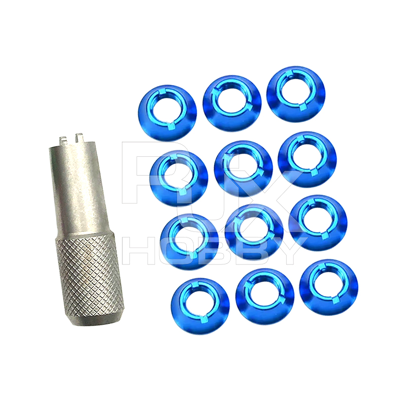 RJX 12PCS STAR POWER Radio Control Switch Nut with 1pcs Wrench For Futaba JR FrSky Taranis Transmitter