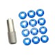 RJX 12PCS STAR POWER Radio Control Switch Nut with 1pcs Wrench For Futaba JR FrSky Taranis Transmitter