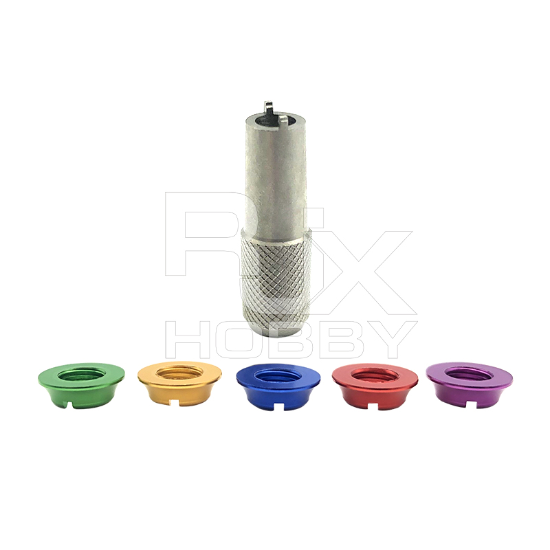 RJX 12PCS STAR POWER Radio Control Switch Nut with 1pcs Wrench For Futaba JR FrSky Taranis Transmitter