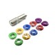RJX 12PCS STAR POWER Radio Control Switch Nut with 1pcs Wrench For Futaba JR FrSky Taranis Transmitter