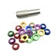 RJX 12PCS STAR POWER Radio Control Switch Nut with 1pcs Wrench For Futaba JR FrSky Taranis Transmitter