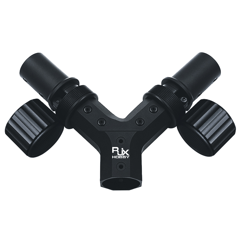 RJX Y-shaped folding arm base 35 to 30mm pipe clamp horizontal for UAV connector