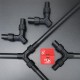 RJX Y-shaped folding arm base 35 to 30mm pipe clamp horizontal for UAV connector