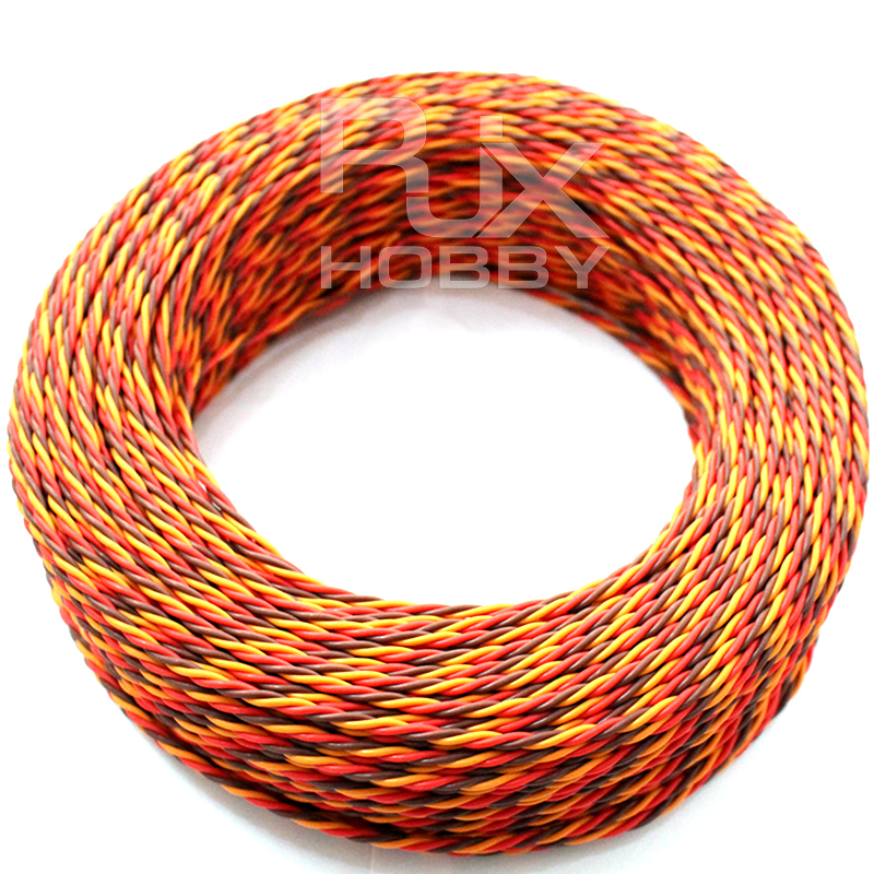 RJX 26AWG 30 Core 3 Way Twist Servo For UAV RC Airplane Accessorie