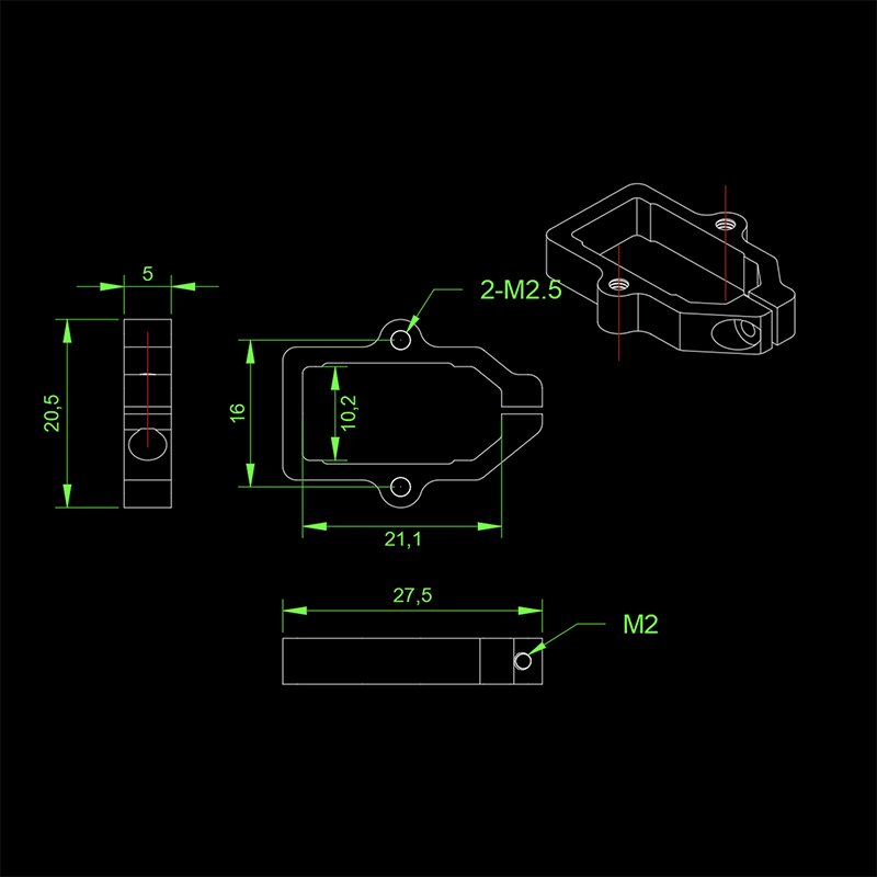 RJX 1pcs XT90-S Plug Battery Connector Fixed Mount Bracket Aluminium Alloy Holder for UAV Multicopter RC Aircraft Spare Parts
