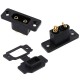 RJXHOBBY 5pcs Amass XT90E-M Brass Gold Plated Male Connector with Dust-proof Cover PVC Plug Protective Sleeve Cap
