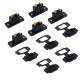 RJXHOBBY 5pcs Amass XT90E-M Brass Gold Plated Male Connector with Dust-proof Cover PVC Plug Protective Sleeve Cap