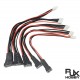 RJX 5pcs 1S 2S 3S 4S 5S 6S 7S 8S 9S 10S JST-EH Adapter Plug Balance Charger Cable Extension Used To Lipo Battery RC Helicopter
