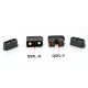 RJX QS9L Anti-spark Male Female Gold Banana Plug 180A Power Supply Battery Connector with Resistance for RC Agriculture UAV