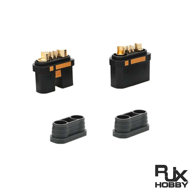 RJXHOBBY QS10-S Anti-spark Battery Connector Large Current Male Female Gold Plated Plug for RC UAV Drone