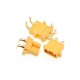 RJX 5 Pairs Amass XT30PW ESC Motor PCB board plug Banana Golden XT30 Upgrade Right Angle Plug Connector for RC Mode