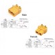 RJX 5Pair  Amass XT60PW X Brass Gold Banana Bullet Male Female Connectors Plug Connect Parts for RC Lipo Battery PCB Board