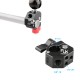 RJX Quick Release Standard 15mm Single Rod Clamp With 1/4"-20 3/8"-16 Threaded Hole For DSLR Camera 15mm Rail Support System