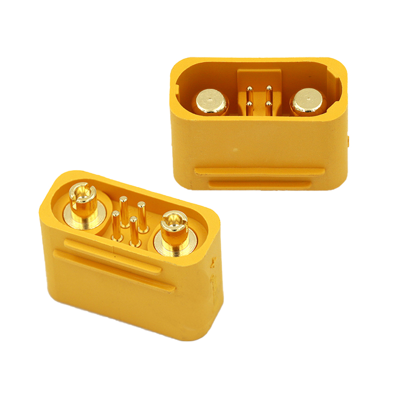 RJXHOBBY 2pcs Amass AS150UPB-M Male Plug No Resistance Large Current Plate Type Connector with Signal Pin