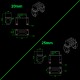 RJX 1PCS RC Agriculture UAV Frame AS150U Plug Fixed Seat Male Connector Mount Holder Support Base for 20mm 25mm Carbon Tube