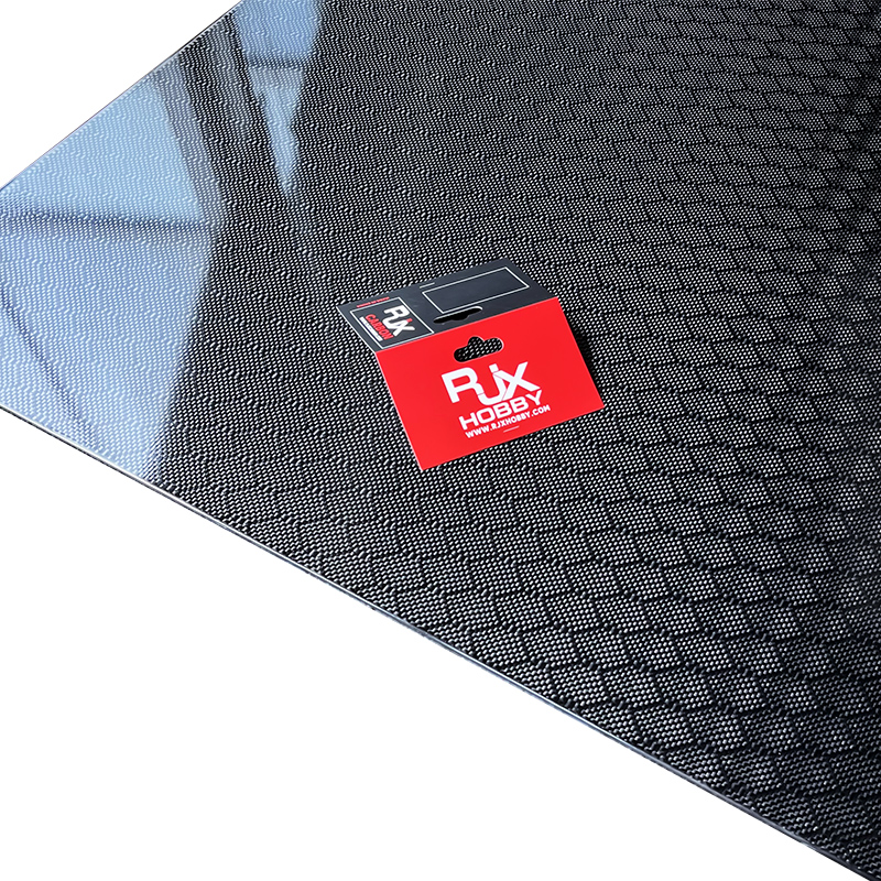 RJX 1pcs football grain carbon fiber sheet 500X400X0.5-10mm