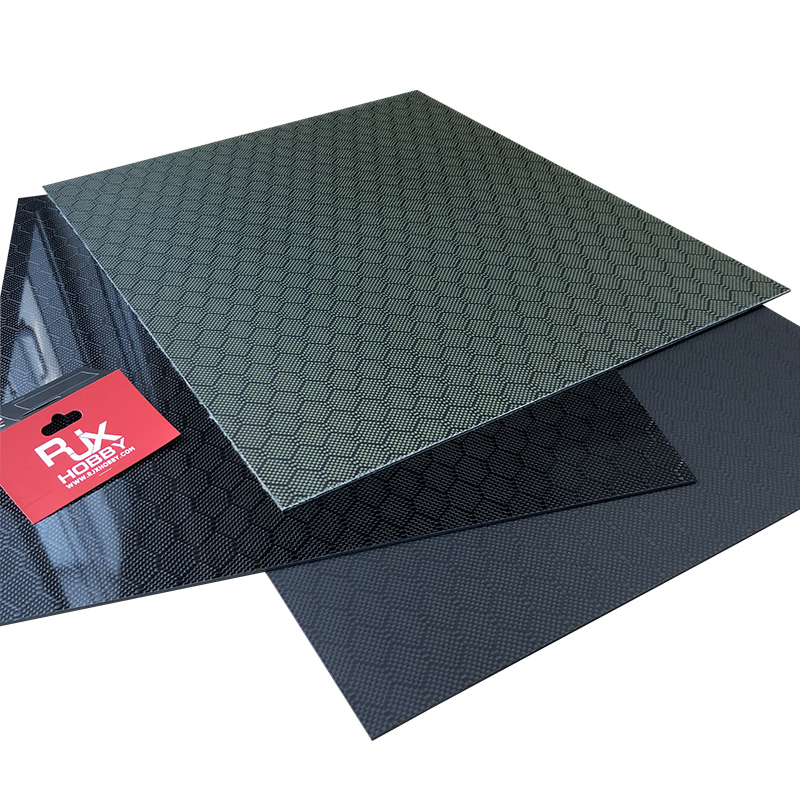 RJX 1pcs football grain carbon fiber sheet 500X400X0.5-10mm