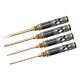 RJXHOBBY 4pcs HSS titanized Flat Head Screw driver Tools 3.0mm  4.0mm  5.0mm  5.8mm for RC Models Car Boat Airplane