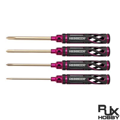 RJXHOBBY 4pcs HSS titanized Phillips Screwdriver Tools 3.0mm 4.0mm 5.0mm 5.8mm for RC FPV Car Boat Airplane
