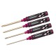 RJXHOBBY 4pcs HSS titanized Phillips Screwdriver Tools 3.0mm 4.0mm 5.0mm 5.8mm for RC FPV Car Boat Airplane
