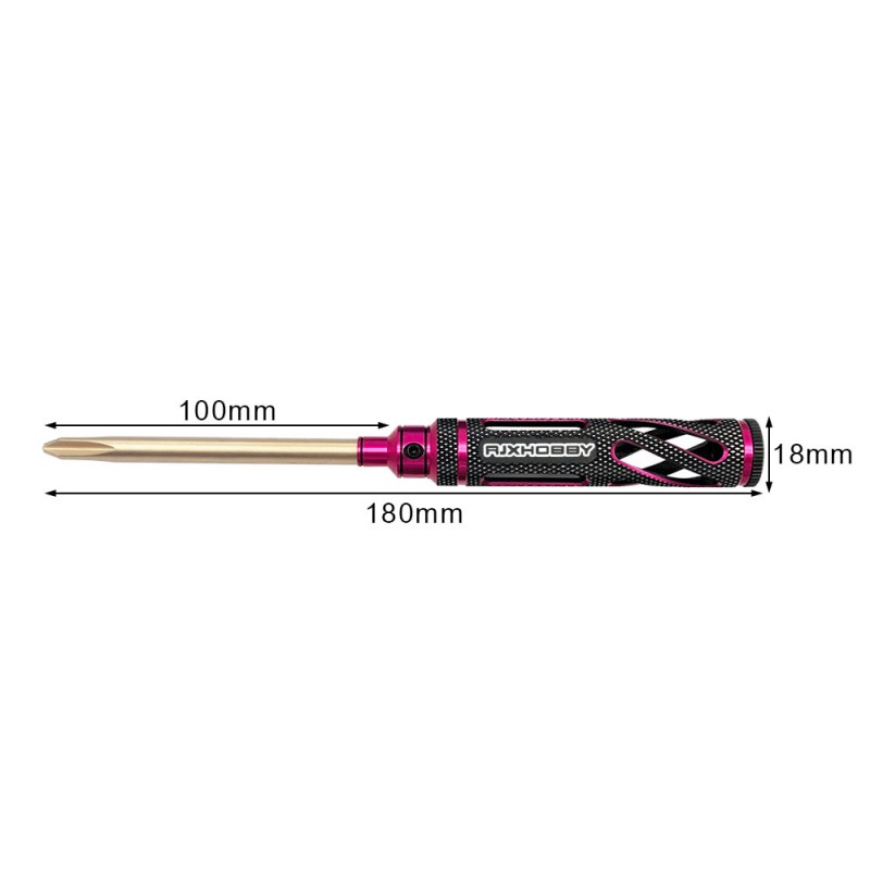 RJXHOBBY 4pcs HSS titanized Phillips Screwdriver Tools 3.0mm 4.0mm 5.0mm 5.8mm for RC FPV Car Boat Airplane