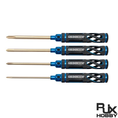 RJXHOBBY 4pcs HSS titanized Phillips Screwdriver Tools 3.0mm 4.0mm 5.0mm 5.8mm for RC FPV Car Boat Airplane