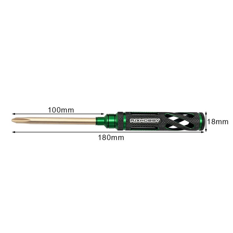 RJXHOBBY 4pcs HSS titanized Phillips Screwdriver Tools 3.0mm 4.0mm 5.0mm 5.8mm for RC FPV Car Boat Airplane