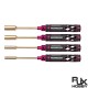 RJX Pink Supper Light Knurled Grip HSS titanized 4.0 5.5 7.0 8.0 Nut Drivers for FPV RC Models Car Boat Airplane