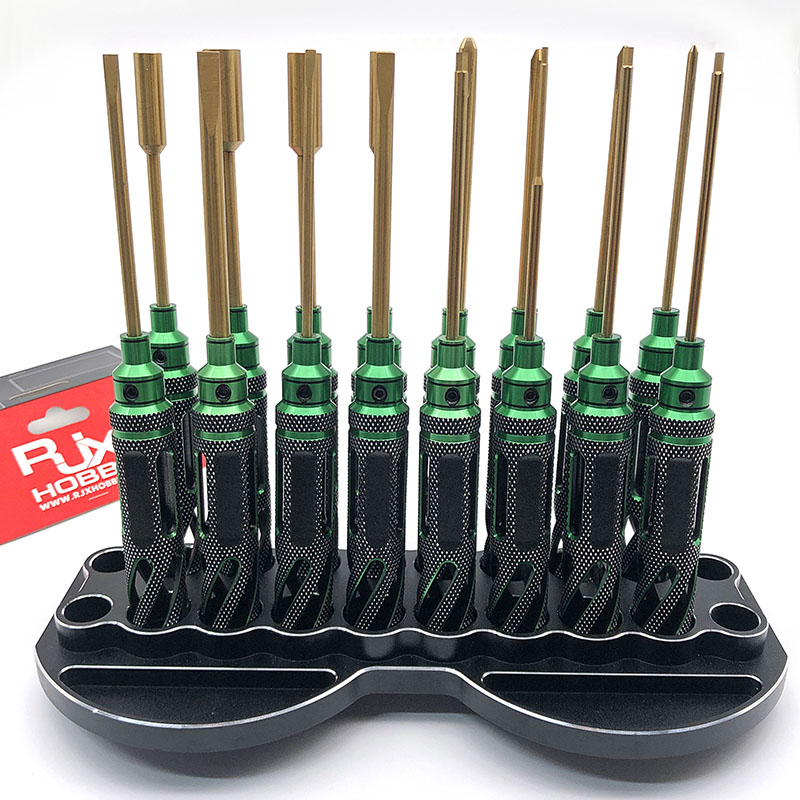 RJXHOBBY 4pcs HSS titanized Phillips Screwdriver Tools 3.0mm 4.0mm 5.0mm 5.8mm for RC FPV Car Boat Airplane