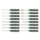 RJXHOBBY Supper Light Knurled Grip HSS titanized Hex /Nut/ Phillips/ Flat Screwdriver 16 pcs kits
