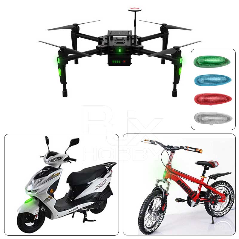 RJX Wireless Navigation Light III Version 1S Rechargeable 4 Modes LED lights for RC hobby fixed-wing Aircraft Ducted