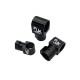 RJX 1pcs 16,20,25,30,40 Landing Gear Aluminum Alloy Tee Tripod Carbon Fiber Tube Connector For Agriculture Drone UAV
