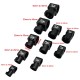 RJX 1pcs 16,20,25,30,40 Landing Gear Aluminum Alloy Tee Tripod Carbon Fiber Tube Connector For Agriculture Drone UAV