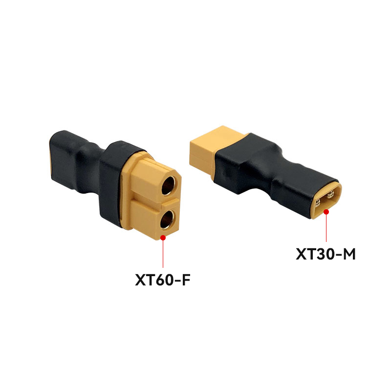 RJX 5pcs XT60 Female To XT30 male battery converter plug