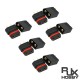 RJX 5 pair Amass XT60W Waterproof Plug Gold-Plated Bullet Connectors Male Female for RC Aircraft Drone Lipo Battery Car Boat