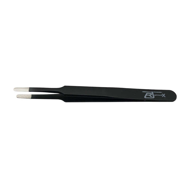 RJX Serrated Tip Straight thumb Tweezers