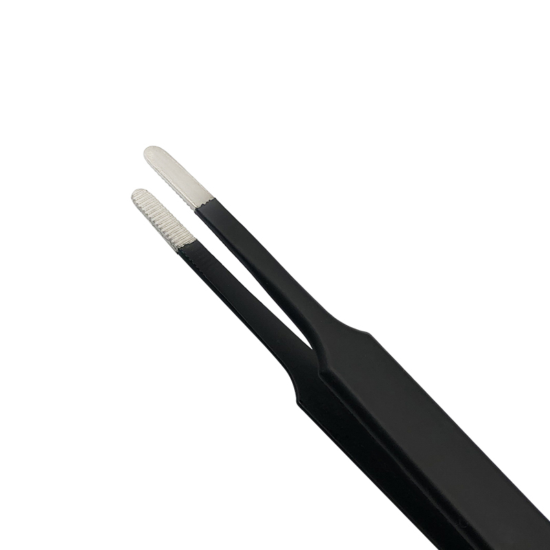 RJX Serrated Tip Straight thumb Tweezers