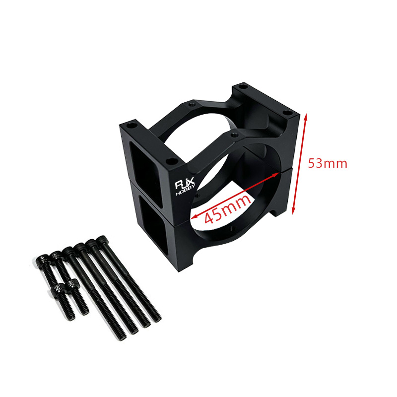 RJXHOBBY 1pcs 40 / 45 / 50mm Pipe Clip Tubing Clamp Fastener Carbon Tube Fixed Joint for RC Plant Agriculture UAV Drone