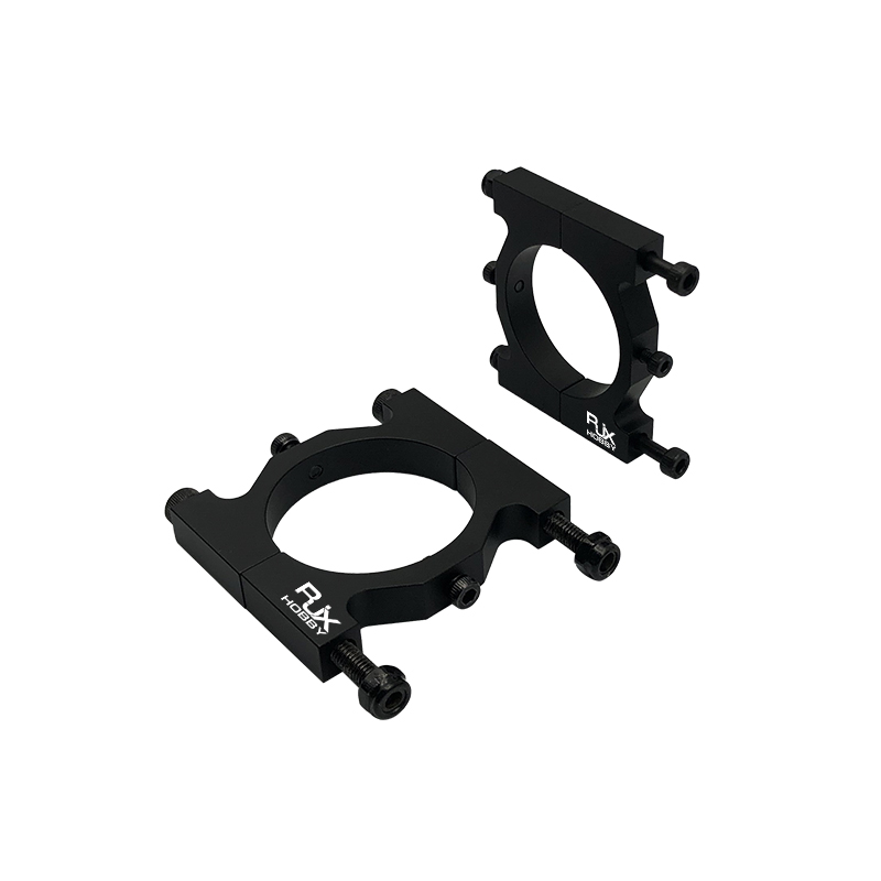 RJX 1pcs Aluminum Alloy 16 / 20 / 22 / 25 / 30 / 35 / 40mm Tube Clamp Fixture Clip Pipe Bracket for UAV Drone Spare Parts
