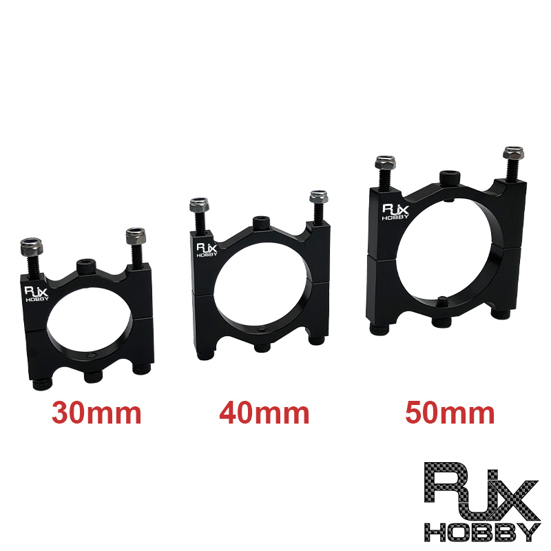 RJX 1pcs Aluminum Alloy 25 / 30 / 35 / 40 / 50mm Tube Clamp Fixture Clip Pipe Bracket for UAV Drone Spare Parts