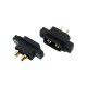 RJX 5pcs Amass Black XT60EW Large Current Flame Retardant Power Connector Gold-plated Male Plug for RC UAV Battery Connection