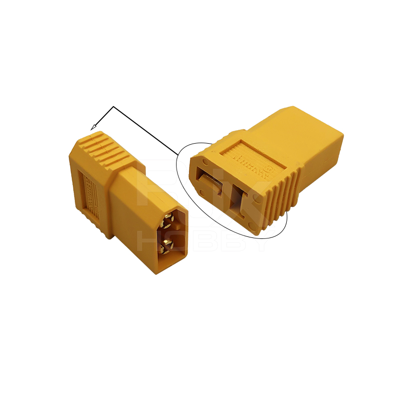 RJX 5pcs XT60-D connector XT60 Male to Dean T Plug Female Converter Adapter