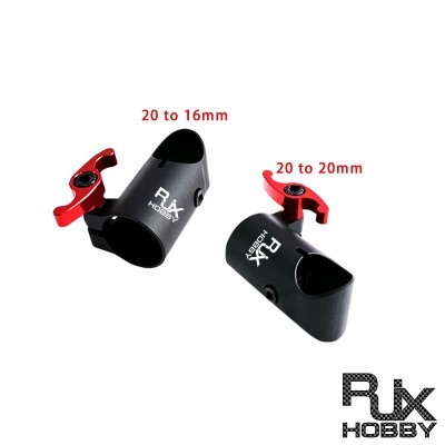 RJXHOBBY 1pcs Quick Release Tripod 20 to 16mm/20 to 20mm Tee Joint Connector Carbon Tube Fixed Seat Adapter for RC UAV