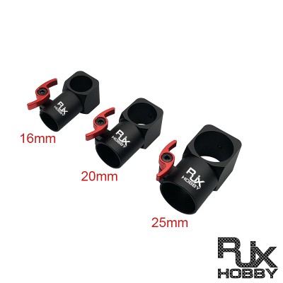 RJXHOBBY 1pcs 16mm 20mm 25mm Quick Release Tripod CNC Three-way Joint  for RC Multiaxis UAV DIY Parts ​