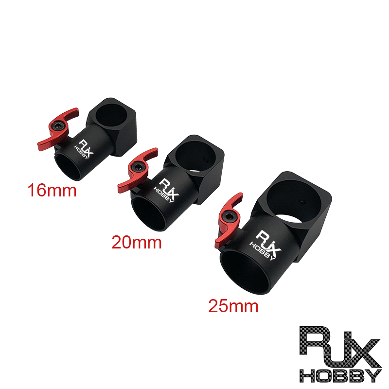 RJXHOBBY 1pcs 16mm 20mm 25mm Quick Release Tripod CNC Three-way Joint  for RC Multiaxis UAV DIY Parts ​