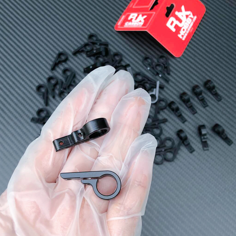 RJX 2pcs Aluminum Alloy 10mm fuselage Tripod Connector 9 shape Carbon Board/Tube Connection Joint