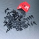 RJX 2pcs Aluminum Alloy 10mm fuselage Tripod Connector 9 shape Carbon Board/Tube Connection Joint